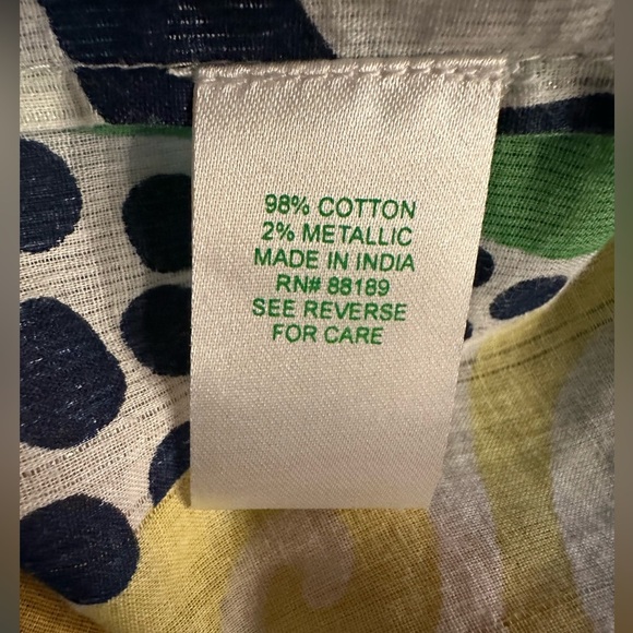 Lilly Pulitzer multicolor longsleeve blouse size XS - Picture 10 of 11